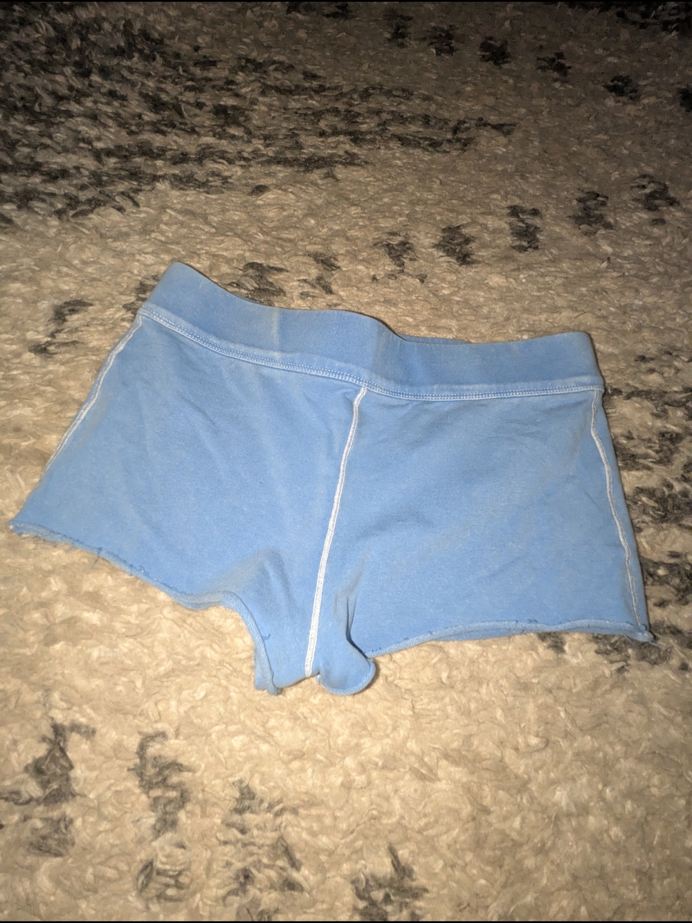Free People Light Blue Cotton Lounge Shorts